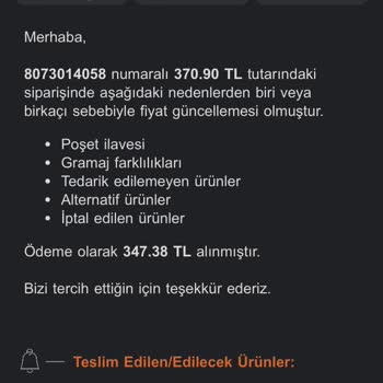 Trendyol Hızlı Market Komisyon Alıyor