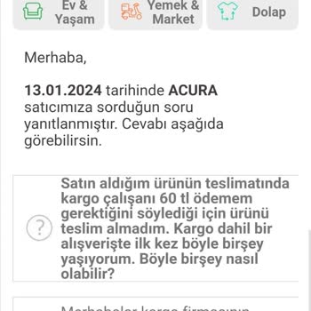 Trendyol Alışverişinde Teslimatta Ücret Talep Edildi!