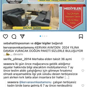 Kervan Mobilya (Instagram) Çalışanlarınıza Terbiye Verin Önce