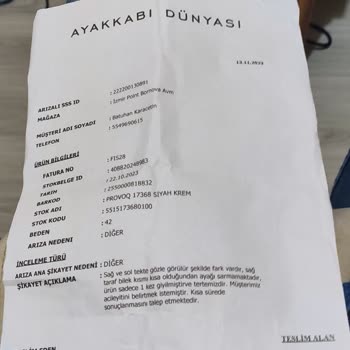 Ayakkabı Dünyası Defolu Ürünü İade Almıyor.
