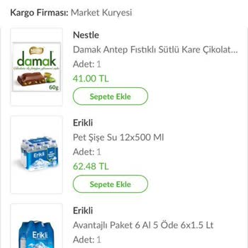 Carrefour SA Trendyol Hızlı Market Teslim Edilmeyen Sipariş!