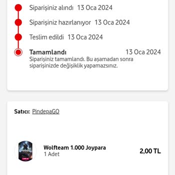 Pindepago Epin Kodu Kullanılmış Geldi