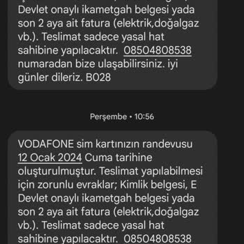 Vodafone Randevu Hayal Kırıklığı!