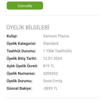 MACFit (İstanbul Avrupa) Cayma Bedeli Ücreti