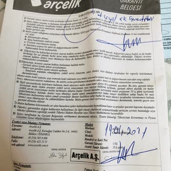 Arçelik Pişmanlıktır Makine Çürüdü