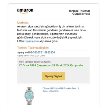 Amazondaki Satıcının Siparişimi Sebepsiz İptali