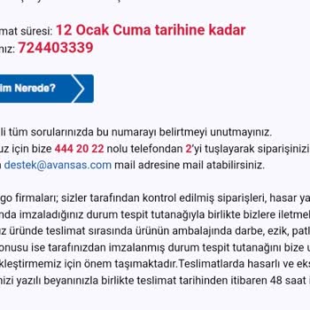 Avansas Alış Verişi Pişmanlıktır.