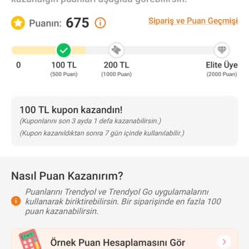 Trendyol'a Kazandığım Puanları Kullanmıyorum