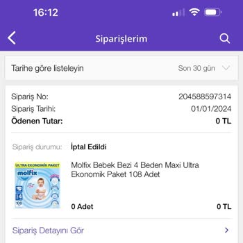 N11 Sipariş İptali Sonrası Yardım Alamamaktayım