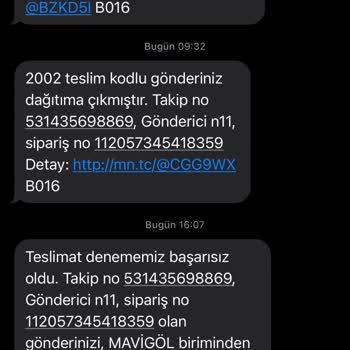 MNG Kargo Mavigöl Şubesi Şikayet