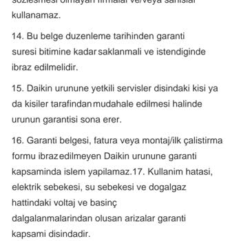 Daikin Airfel Kombi 11 67 Arızası