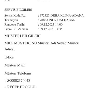 Daikin Airfel Kombi 11 67 Arızası