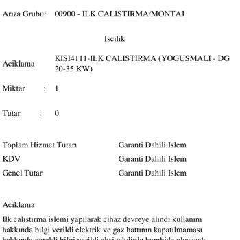 Daikin Airfel Kombi 11 67 Arızası