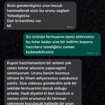 By Büşra İnci (Badi Atelier) Kusurlu Ürün Gönderdiler