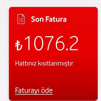 Vodafone Gecikmeli Faturamı Ödedim Hattım Açılmadı