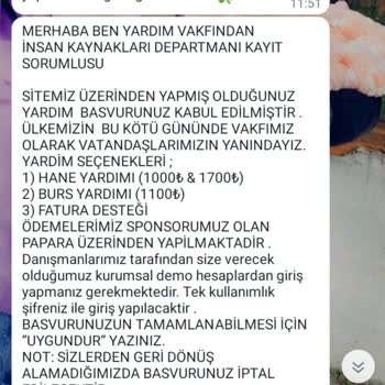 Miraç Vakfı DOL*ANDI*RI*CI Sorumluluk Kabul Etmiyorum
