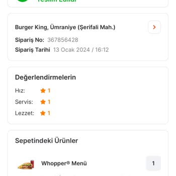 Migros Yemek Ve Burger King = Buz Gibi Yemek Ye İlgisizler