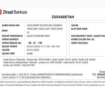Türkiye Sigorta İki Kez DASK Ücreti Kesintisi Mağduriyeti