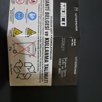 Mutlu Akü Eski Tarihli Akü Satışı Hk