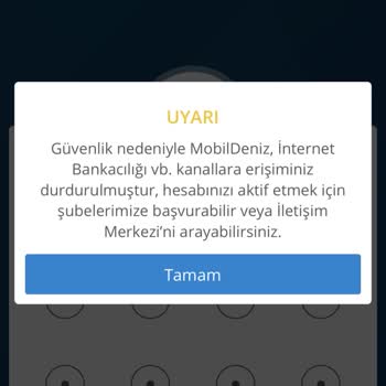 Denizbank Güvenlik Sebebi Bloke