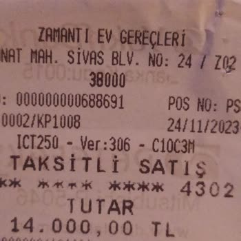 Kayseri Zamantı Ticaret Ürünleri Teslim Etmiyor