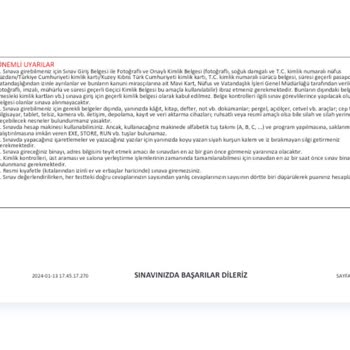 AÖF Sınav Yeri İtirazı