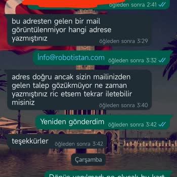 Robotistan Bozuk Ürün Değişimi Yapmıyorlar