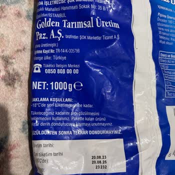 Şok Marketler İnci Marka Patates Buz Sorunu