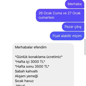 Tansa Tatil Rezervasyonu Hayal Kırıklığı