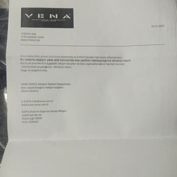 Vena Dan Aldığım Pantolon