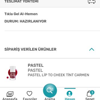 Watsons Tıkla Gel Al Hemen 1 Saat İçerisinde Mağazaya Gelmemesi