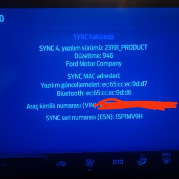 Ford Sync4 Wİ-Fİ'ye Bağlanma Menüsü Yok