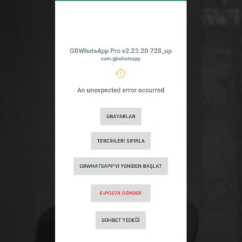 GB Whatsapp Lütfen Haledin Sorunu Çözün