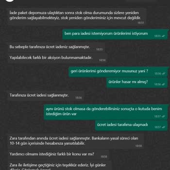 Zara Kargom Hasarlı Diye İade Edilmiş!