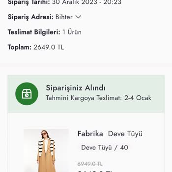 Boyner Ürünümü Teslim Etmiyor.