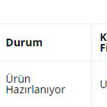 Arzum Yedek Parça Siparişimi Kargolamıyor