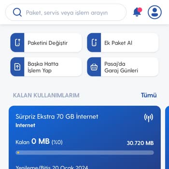 Turkcell Ek Paket Hatası
