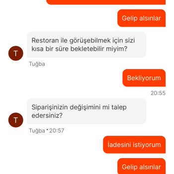 Migros Yemek Köfteci Yusuf Sipariş Gecikmesi Ve İlgisizlik