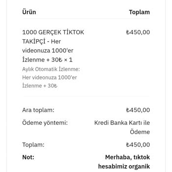 Takipcifiyati.com TikTok Takipçi Satın Alma Hayal Kırıklığı