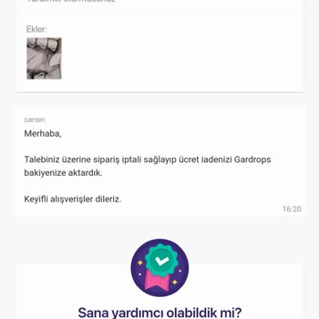 Gardrops İade Kargo Sorunu