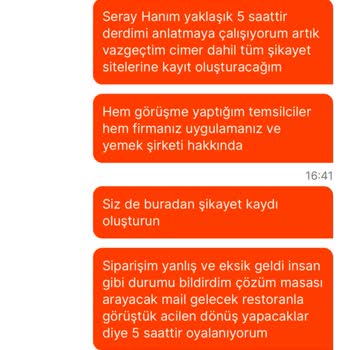 Migros Yemek Uygulaması 10 Saatte Teslimat Yapamadı