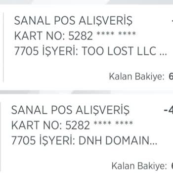 Domain.com Dnh Domain Hosting Adlı Şirketten Hesabım Para Çekilmesi