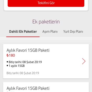 Vodafone Faturasına Yanlışlıkla Ek Paket Yansıması