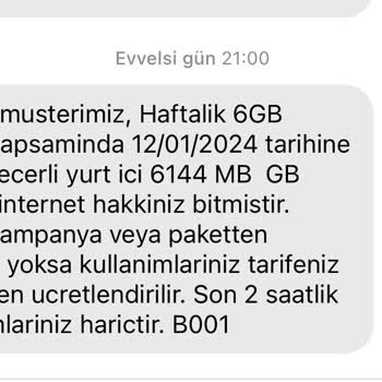 Türk Telekom Sınırsız Sosyal Medya Paketi Hatası