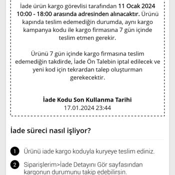 N11 Kargo İade Sorunu