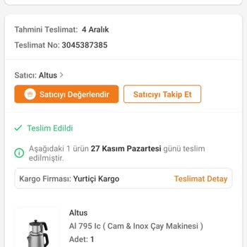 Altus Cay Makinesi Suyu Kaynatmadan Kapanıyor