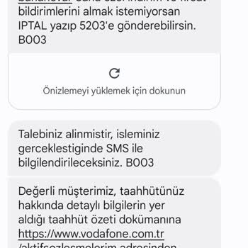 Vodafone Her Şey Yanımda Hediye Çeki Vermemek İçin Direnen Vodafone
