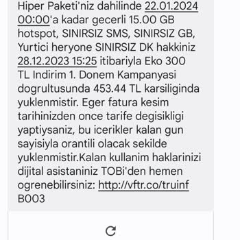 Vodafone Her Şey Yanımda Hediye Çeki Vermemek İçin Direnen Vodafone