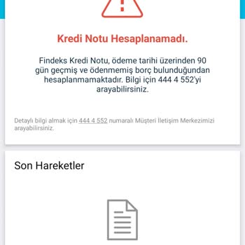 Findeks Hatası Yanlış Bilgi