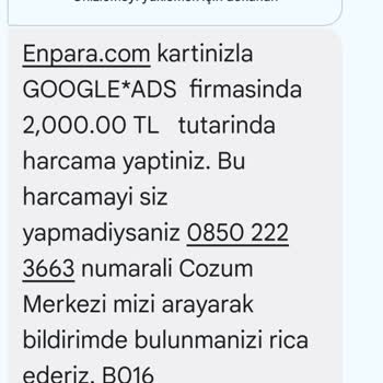 QNB Finansbak Enpara Kredi Kartı Mağduruyum. Hiçbir Güvenlik Yok!